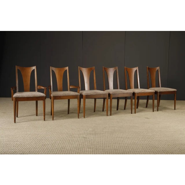 Offered here is a set of six Broyhill Premier 'Brasilia' (model #6140) dining chairs, including two armchairs and four...