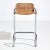 Italian tubular bar stool with wicker seat from the 1970s, attributed to Mariani. with several surface scratches and rust...