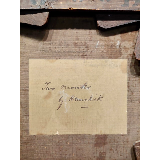 Egbert Van Heemskerck the Younger-Confession to a Monk-18th C. Oil Painting For Sale - Image 10 of 11