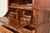 Brown 18th Century Antique English William & Mary Banded Walnut Mirror Front Secretary Desk With Bookcase Hutch For Sale - Image 8 of 17
