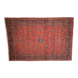 1930's Vintage Persian Kazvin Rug , 12' X 17'7" For Sale