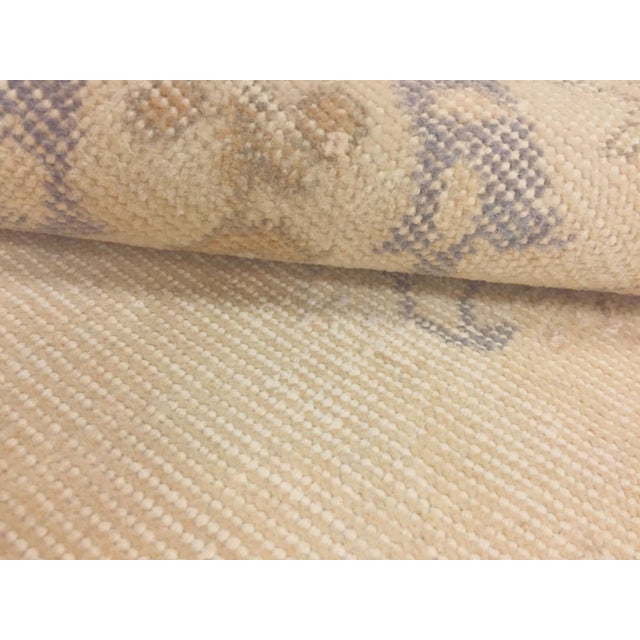 Shabby Chic Antique Turkish Oatmeal Shabby Chic Sivas Runner Rug 2ft 10in X 10ft 5in For Sale - Image 3 of 8