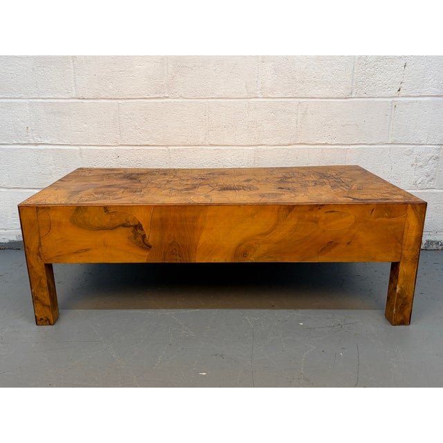 Mid 20th Century Burl Veneer Coffee Table For Sale - Image 9 of 13