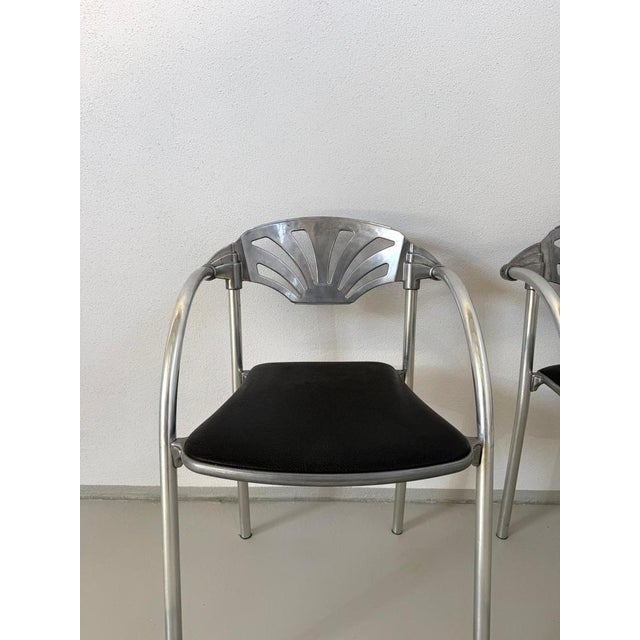 1980s Alisea Chairs by Lisa Bros for Studio Simonetti, 1980s, Set of 4 For Sale - Image 5 of 8
