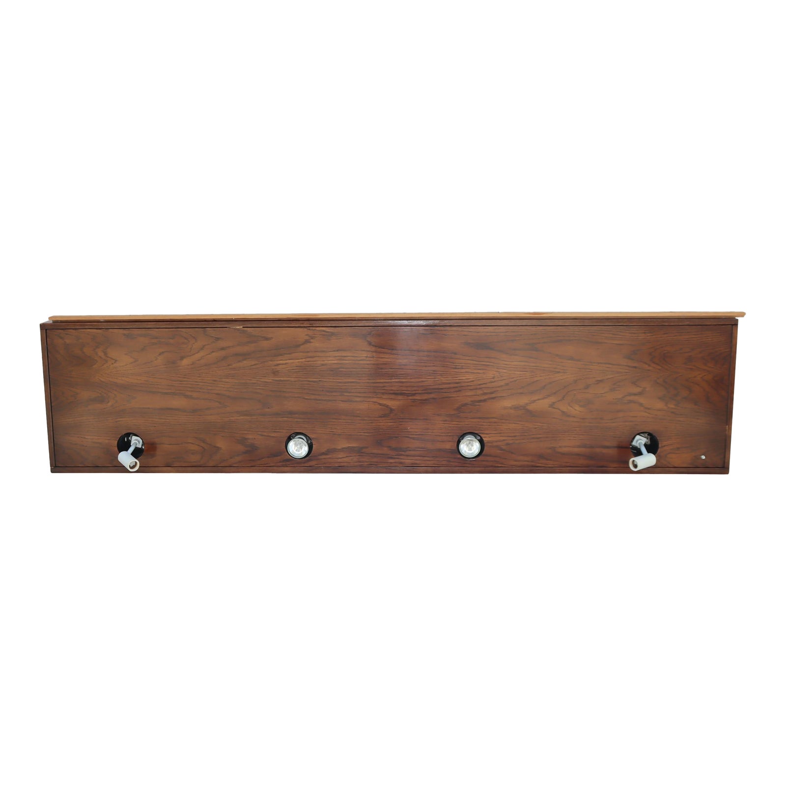 1970s King Size Henredon Bridge/Headboard Piece Overhung Between 2 Armoires — view 9