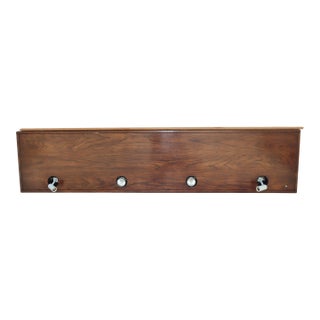 1970s King Size Henredon Bridge/Headboard Piece Overhung Between 2 Armoires For Sale