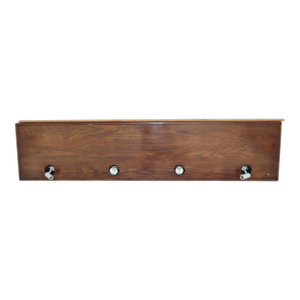 1970s King Size Henredon Bridge/Headboard Piece Overhung Between 2 Armoires