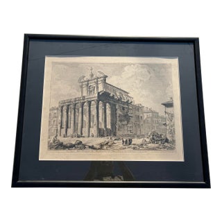 18th Century Architectural Etching Signed Piranesi For Sale