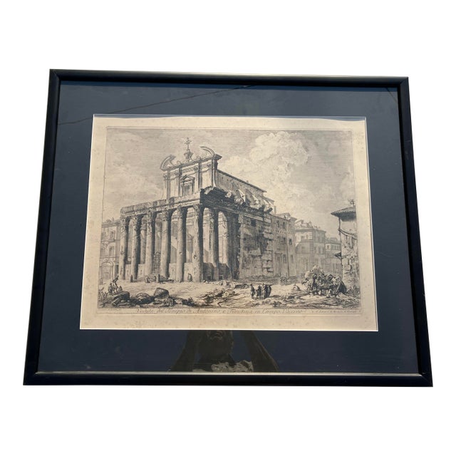 18th Century Architectural Etching Signed Piranesi For Sale