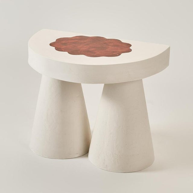 Half Moon Bedside Table in Jesmonite by Perler For Sale - Image 9 of 13