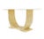 U Shape Base Marble Top Mid Century Modern Console Sofa Hall Table For Sale - Image 4 of 8