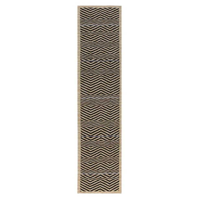 Modern Flat-Weave Wool Runner by Doris Leslie Blau For Sale