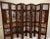 Beautiful 18th Century Chinese 8 panel hinged screen that is hand painted on both sides. The wood is dark and the inserts...