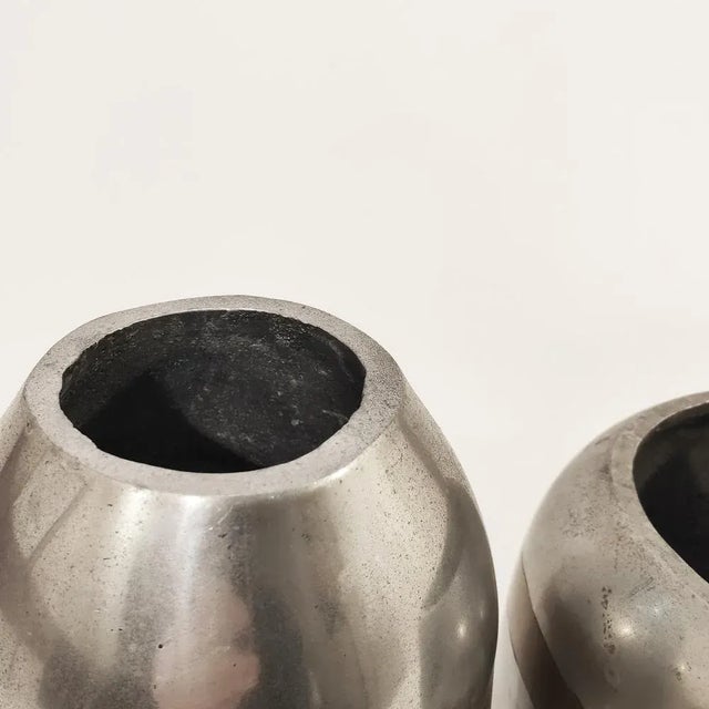 Brutalist Vases by Alfonso Márquez, 1970s, Set of 2 For Sale - Image 9 of 12