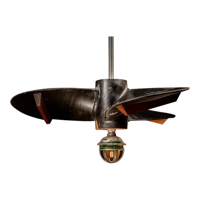Early 20th Century Ship Propeller Mold Pendant Light For Sale