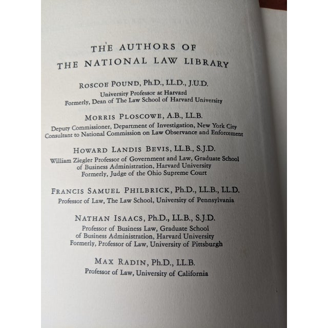 Tan 1939 National Law Library Vintage Legal Books by p.f. Collier – Set of 2 For Sale - Image 8 of 15