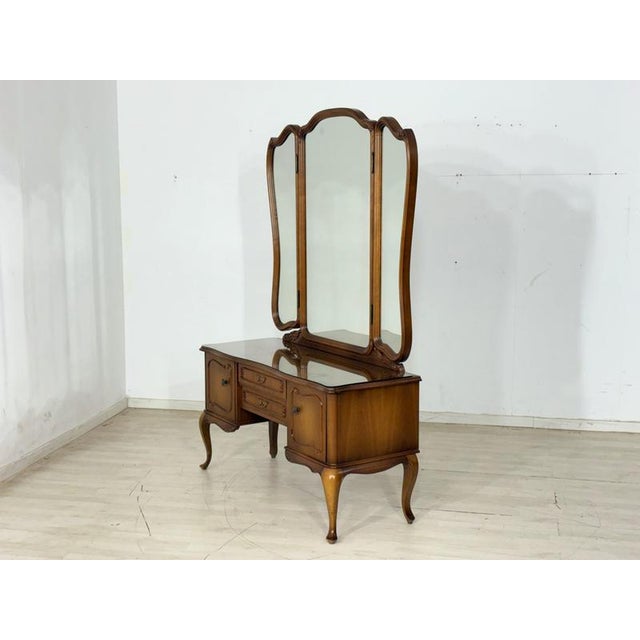 Metal Chippendale Dressing Table in Wood For Sale - Image 7 of 14