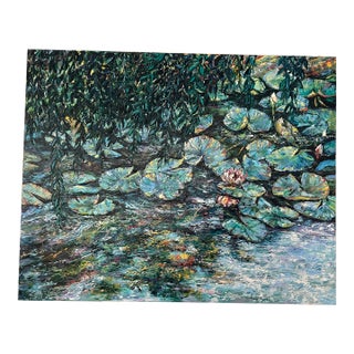 Water Lillies Oil Painting For Sale