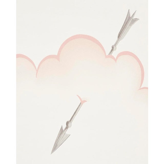 With its sweeping, 54-inch wide repeat, this heavenly wallpaper depicts voluminous clouds pierced by Cupid's arrows. It...