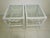 White Coastal Bamboo Rattan White Coffee Table With Two End Table Glass Top Set of 3 For Sale - Image 8 of 12