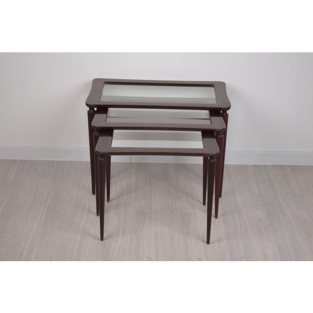 Foldaway Tables, Italy, 1950s, Set of 3 For Sale - Image 15 of 15