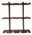Vintage Mid-Century Teak Wine Glass Rack – Wall Mounted 12-Stemware Holder For Sale