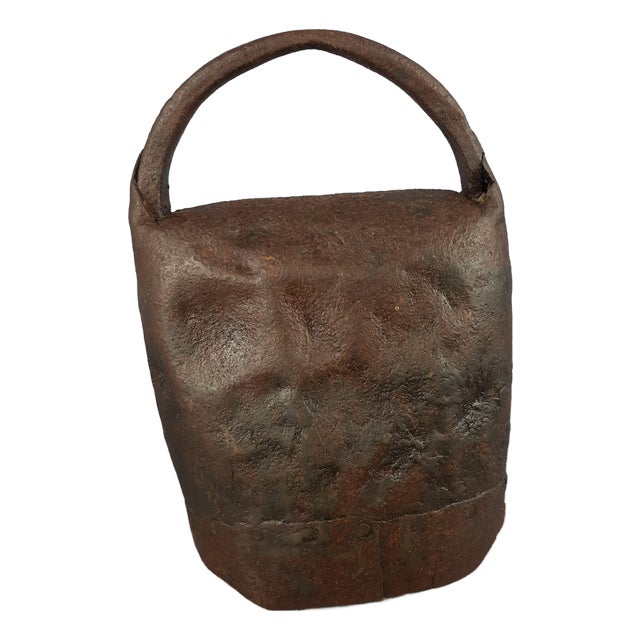 Italian Iron Bell for Grazing Cows, Late 19th Century For Sale