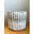 Crafted with organic texture and classic Hollywood Regency styling, this vintage ceramic cylinder planter features an all-...