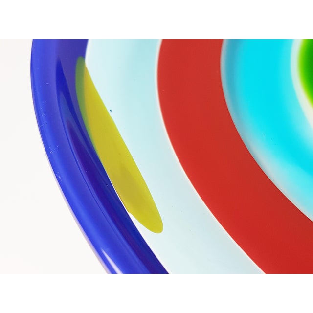 Vintage Murano Glass Plate by Berit Johansson for Salviati, 1991 For Sale - Image 6 of 12