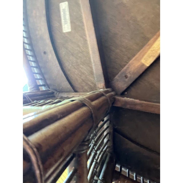 Burnt Umber 1970s Demi-Lune Console Table For Sale - Image 8 of 8