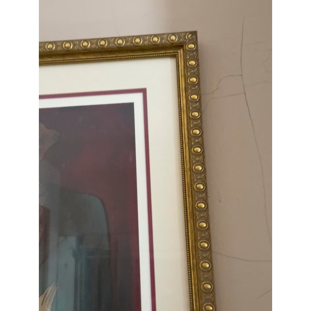 Glass Linda Le Kinff “Robe Du Soir” Seriolithograph in Color on Paper., 2005 For Sale - Image 7 of 9