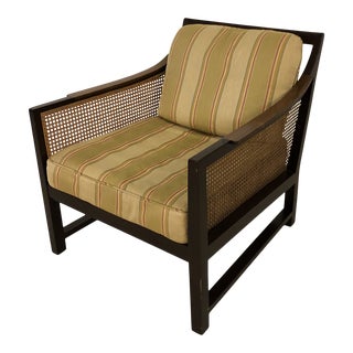 1950s Dunbar Cane Arm Chair For Sale