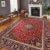 1970s Red Semi Vintage Persian Mashad 9'7'' X 12'7'' For Sale - Image 5 of 5