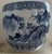 Late 19th Century Antique Blue and White Porcelain Hibachi (Charcoal Brazier) Circa 1880-1905 For Sale - Image 5 of 14
