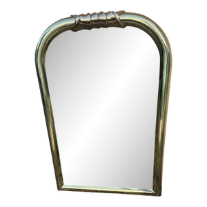 Vintage, Louis Philippe Style Solid Brass Wall Mirror, 19870-1908s (Heavy)