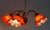 Gold Vintage Brass and Glass 5-Light Chandelier, 1980s For Sale - Image 8 of 14