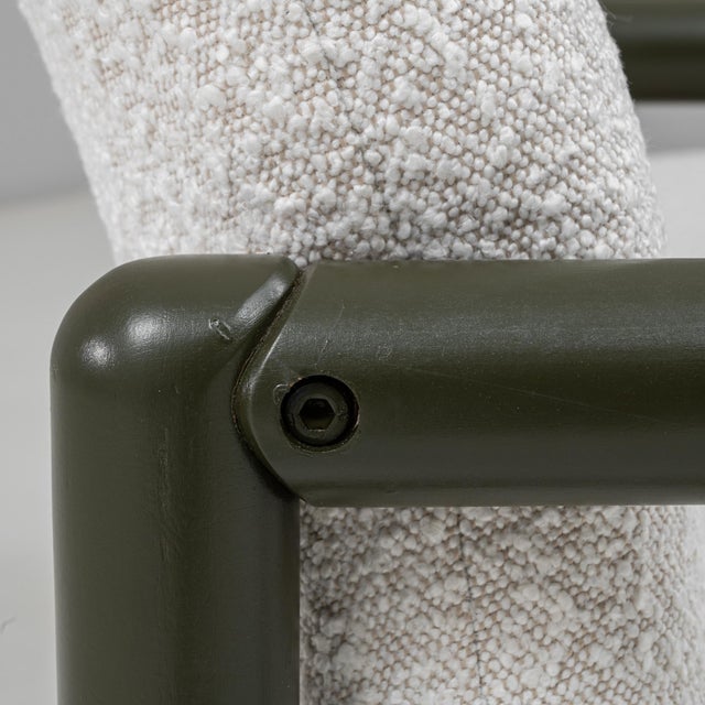 20th Century Czech Lounge Chairs With Green Tubular Frames - A Pair For Sale - Image 13 of 18