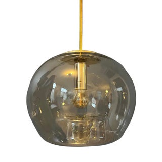 Vintage Mid-Century Modern Glass Lamp by Doria Leuchten For Sale