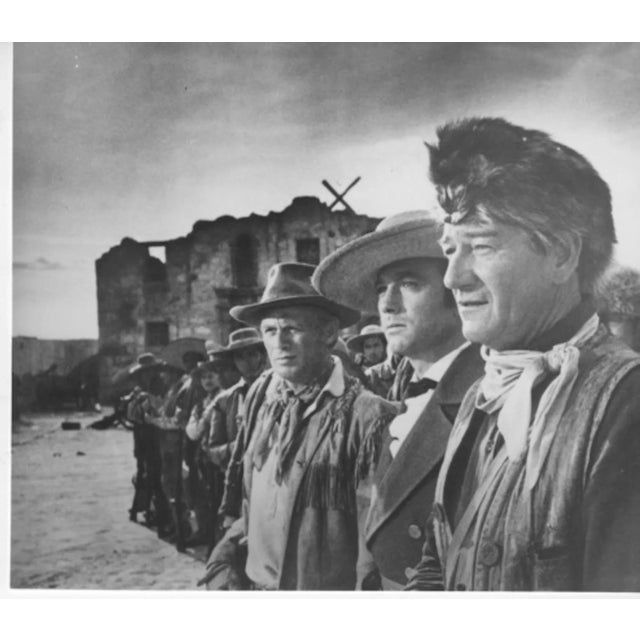 Vintage Photo. The American Actor John Wayne in a scene from the 1960 Film "The Alamo".