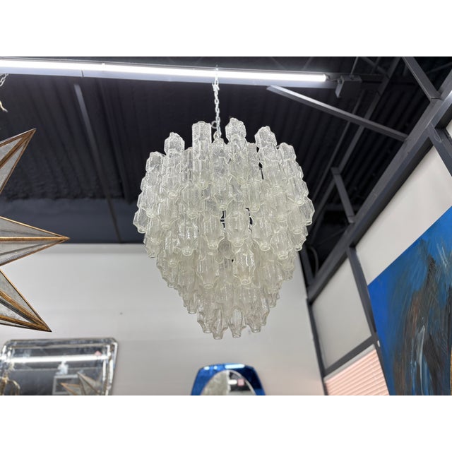 1960s 1960s Italian Modern Murano Glass Chandelier by Toni Zuccheri for Venini For Sale - Image 5 of 7