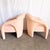 Textile Postmodern Sculpted Pink Lounge Chairs - A Pair For Sale - Image 7 of 9