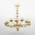 Mid-Century Modern Brass and Murano Glass Big Chandelier For Sale - Image 12 of 12