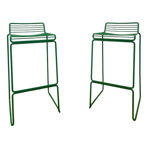 Vintage Stools in Metal, Set of 2 For Sale