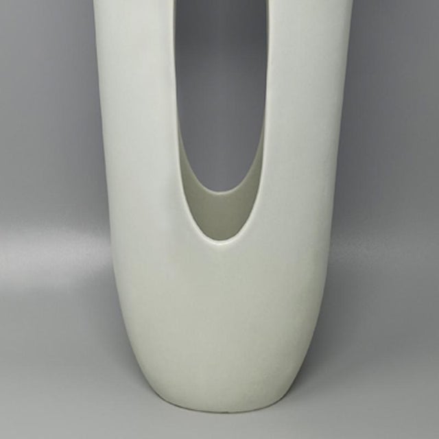 1970s Aqua Green Ceramic Vase, Italy, 1970s For Sale - Image 5 of 6