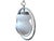 Vintage Space Age Opal Glass and Chrome Pendant, 1970s For Sale - Image 3 of 7