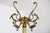 Striking 1960s Italian brass coat rack in classic Hollywood Regency style. The hall tree features a rotating crown at the...