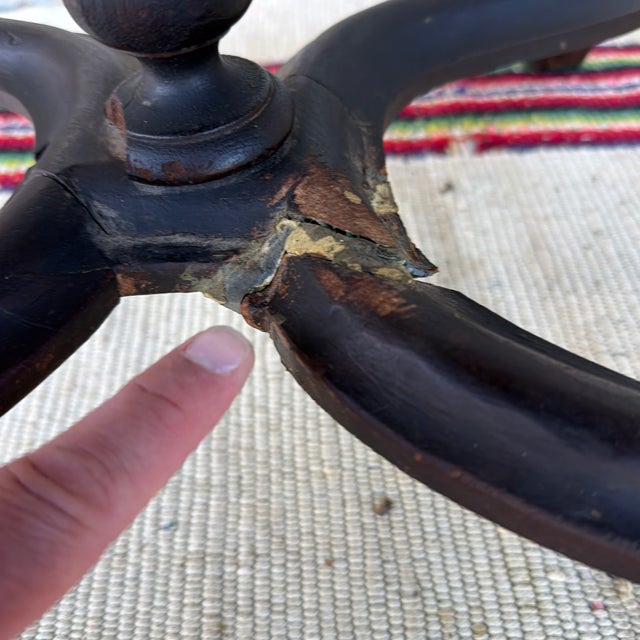 Antique Pair of Flemish Heavily Carved Ebonized Armchairs, Circa Mid-19th Century For Sale - Image 10 of 12