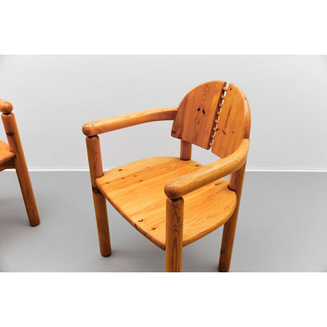 Set of Danish Dining Chairs in Pine with Movable Backs attributed to Rainer Daumiller, 1970s For Sale - Image 9 of 16