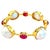 Bochic "Capri" Baroque South Sea Pearl & Ruby set 22k Gold & Silver Bangle For Sale - Image 15 of 18