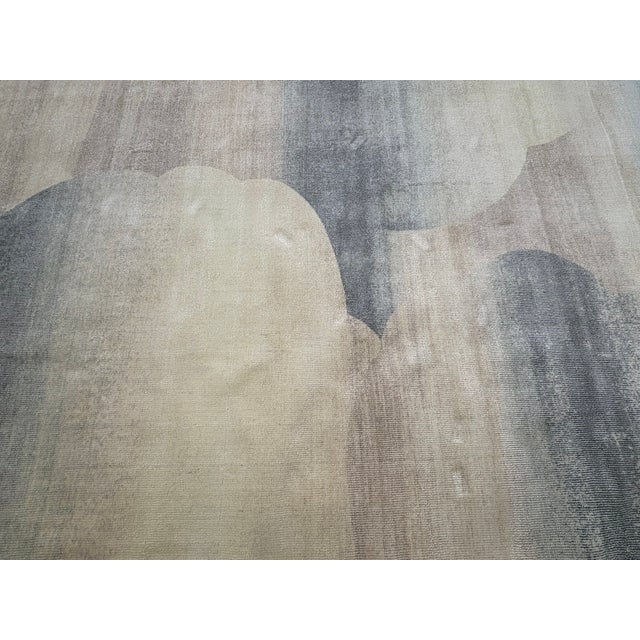 West Elm Ombre Sky Rug – 6x9 Wool & Viscose Blend | Handwoven For Sale - Image 9 of 18
